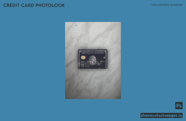 USA JP Morgan Chase Bank AMEX Black Card Fotoansicht Beispielvorschau